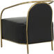 Cicero Cantina Black Lounge Chair